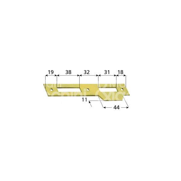 Agb b005700734 incontro per 572 con aletta bordo quadro cromo satinato