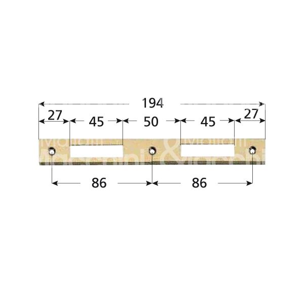 Agb b005901703 incontro per 592 bordo quadro ottonata