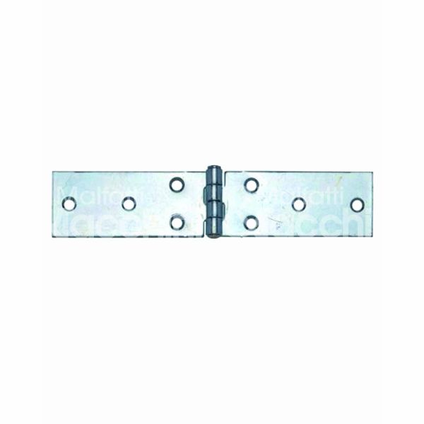 Aldeghi 122050 cerniera a libro perno fisso art. 122 sezione lunga acciaio zincato - perno ottone l mm 50 - h mm 22