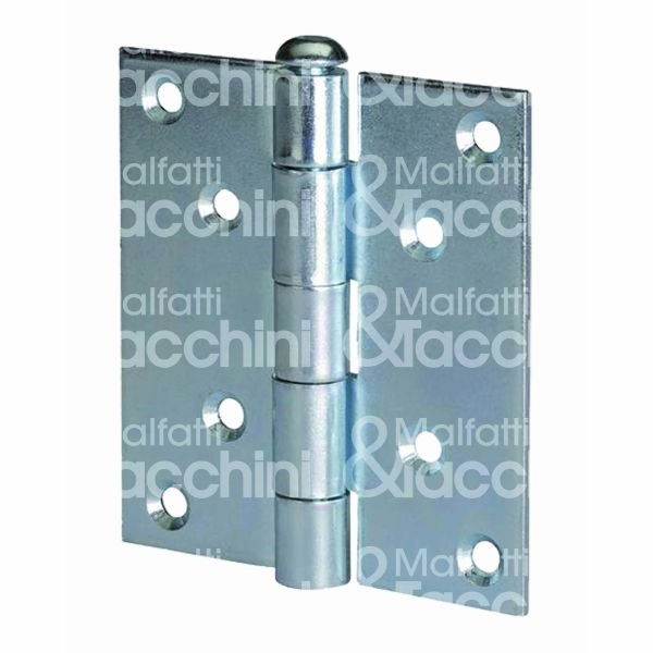 Aldeghi 127z25 cerniera a libro perno sfilabile art. 127 acciaio zincato pollici 2 1/2 x 2 1/2 l mm 63 - h mm 63