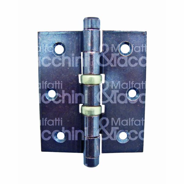 Aldeghi 13002 cerniera americana cuscinetto art. 130 sezione piana acciaio bronzato pollici 4 x 2 1/2 l mm 76 - h mm 89