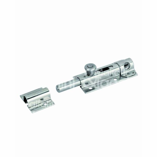 Aldeghi 248i10 catenaccio trasversale a cannone art. 248i acciaio inox con portalucchetto l mm 100 x h mm 36 sezione asta tonda misura mm 10