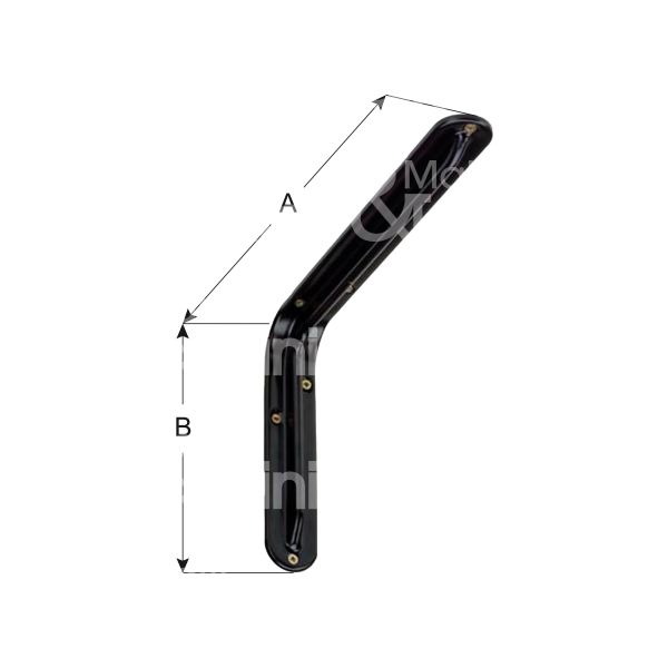 Aldeghi 2522n12 reggimensola art. 2522vn12 acciaio stampato nero portata cp kg 34 l mm 120 h mm 83