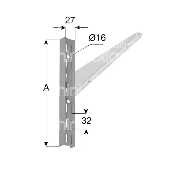 Aldeghi 2750az100 cremagliera passo 32 art. 2750az100 acciaio stampato zincato l mm 1000