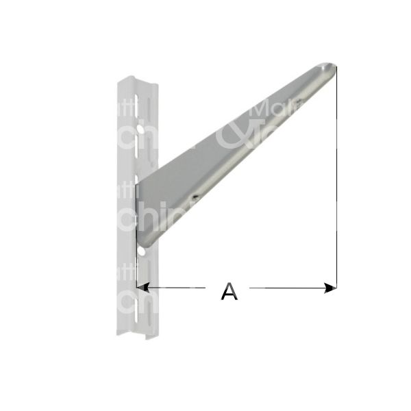 Aldeghi 2770az25 reggimensola per cremagliera passo 32 art. 2770az25 acciaio zincato portata cp kg 90 l mm 222