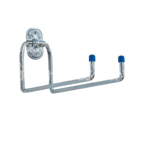 Aldeghi 4050az180 gancio a u doppio art. 4050az180 acciaio zincato applicazione parete mm 180