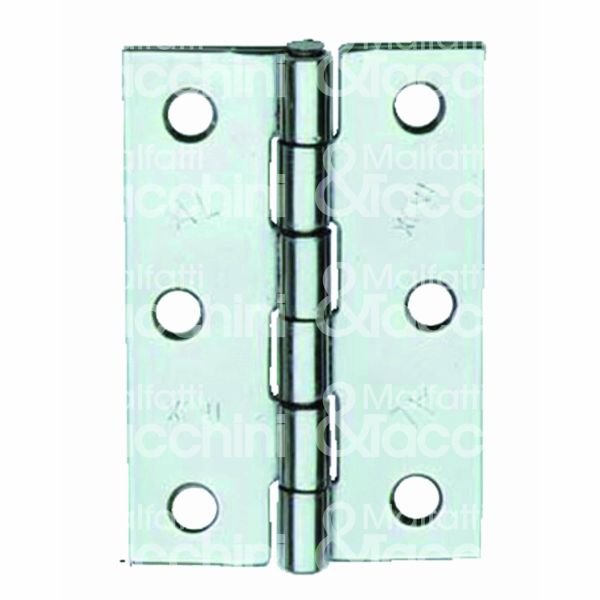 Aldeghi 838i75 cerniera a libro perno fisso art. 838in acciaio inox pollici 3 l mm 51 - h mm 75
