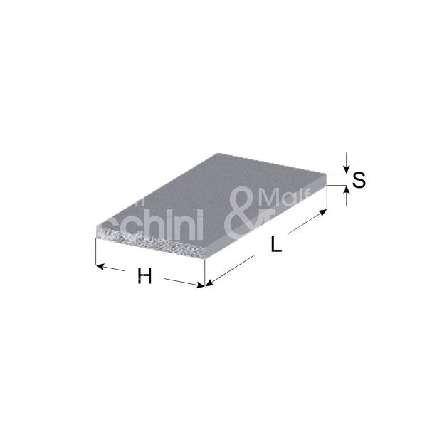 Arcansas 752 profilo alluminio art. 752 sezione piatto colore argento l mm 2000 h mm 25 spessore mm 2