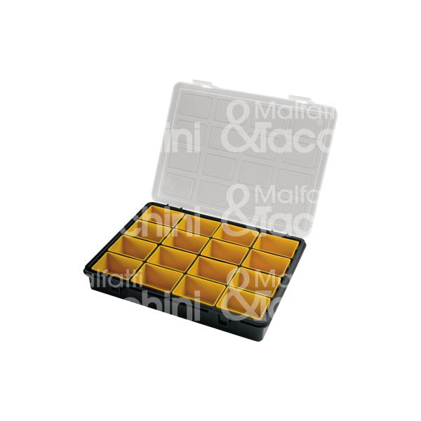 Art plast 3300v portaminuteria organizer vaschette removibili art. 3300v plastica 16 scomparti misura mm 242x188x37