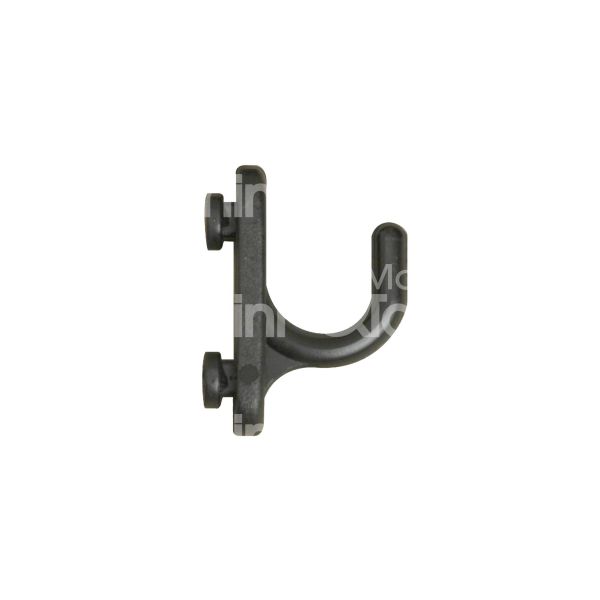 Sipa 15926 gancio per pannello forato art. 663 plastica forma curvo nero