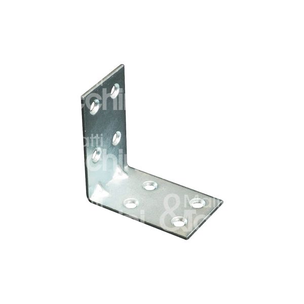 Sipa 17121 lastrina angolo art. 43 acciaio zincato Ø fori mm 4,5 l mm 30 x 30 h mm 30 spessore mm 15