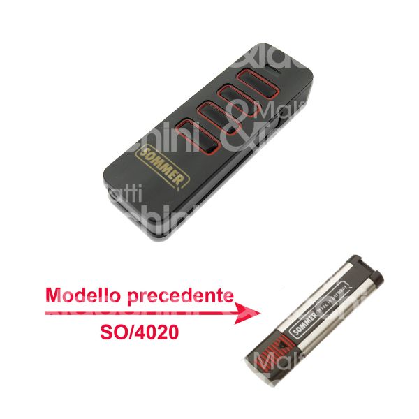 Art. 22104 radiocomando sommer mod. so/4018 4 canali frequenza 868 mhz