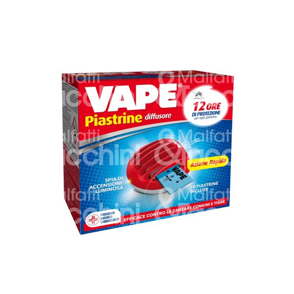 Vape 2018927 elettroemanatore vape art. ga2110800 erogazione piastrine utilizzo zanzare