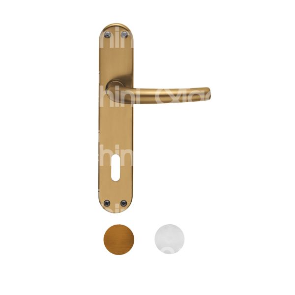 Brialma 507000676 maniglia con placca sydney alluminio bronzo foro patent quadro mm 8 interasse mm 90 l mm 44 h mm 220