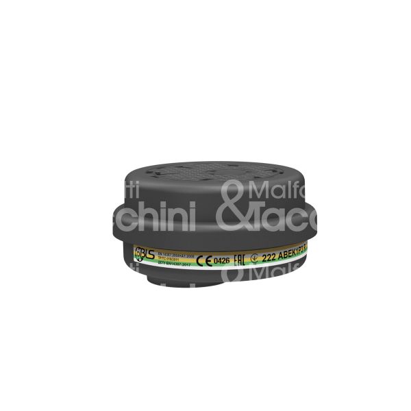 Bls 8011113 coppia filtri di ricambio bls 222 livello di protezione abek 1p3 r gas-vapori organici/inorganici/acidi/ammoniaca-polveri-acidio fluoridrico