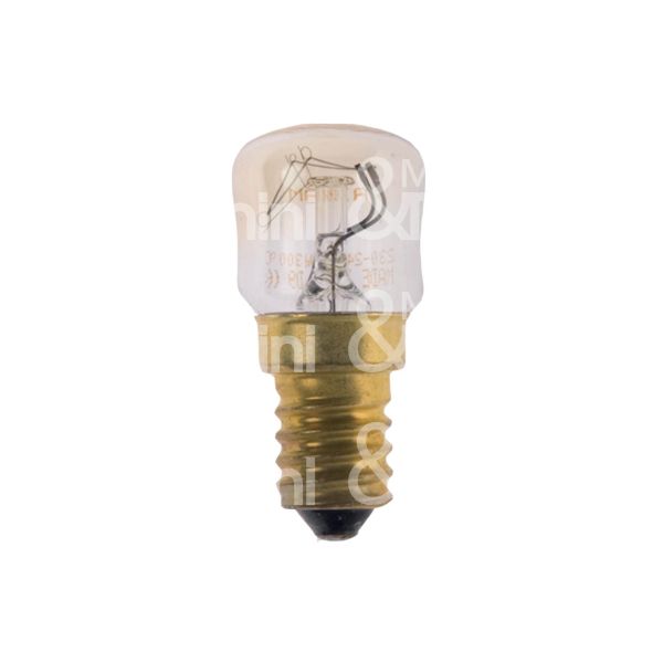 Bot lighting pp15mff240 lampadina forno incandescenza finitura vetro chiaro - attacco e14 - watt 15 w lumen 50 lm kelvin 2100 k