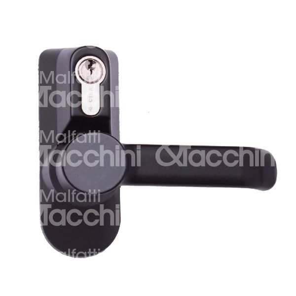 Cisa 07078380 placca con maniglia per maniglioni antipanico nero