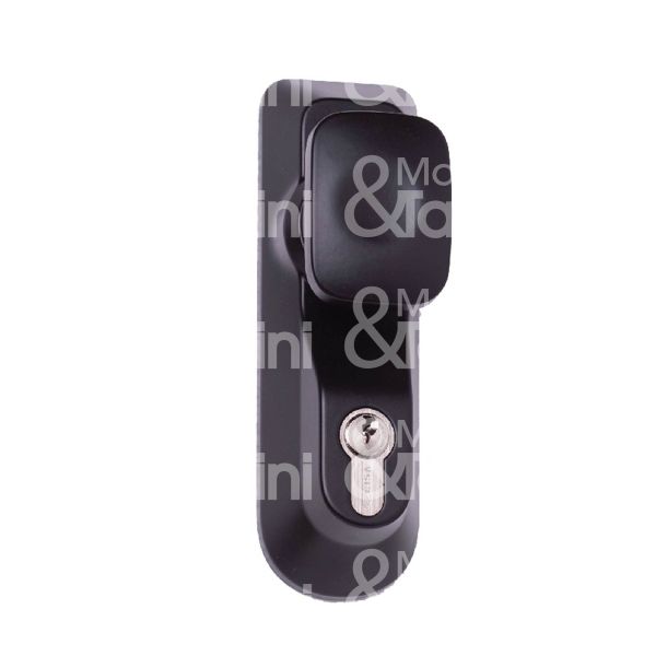 Cisa 07078690 placca con pomolo per maniglioni antipanico nero