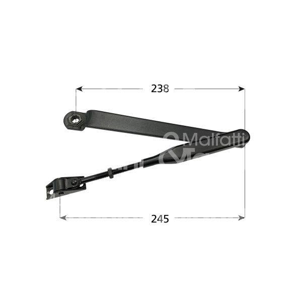 Cisa 0715115087 braccio per chiudiporta per 714 oro senza fermo