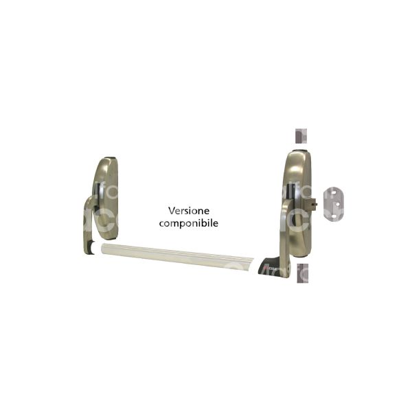 Cisa 59361100 maniglione antipanico fast push componibile prestige pvd inox satinato