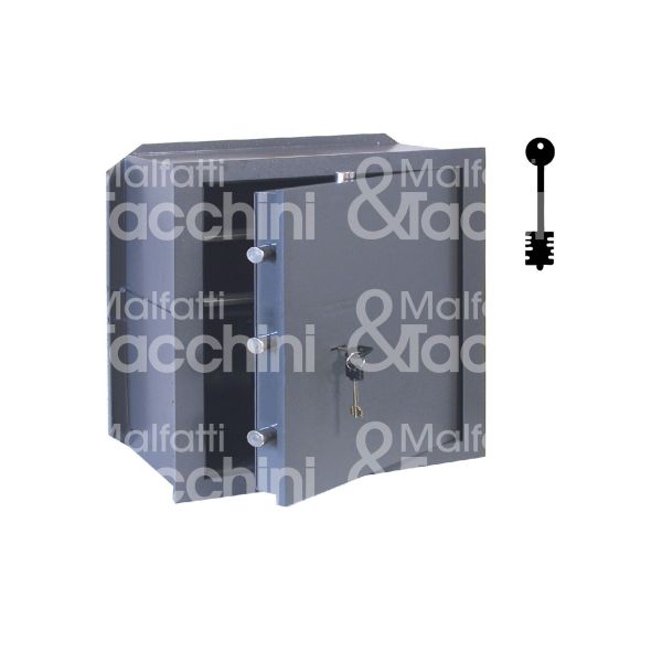 Cisa 82010810 cassaforte verticale a chiave da murare l 420 x h 550 x p 250 n° catenacci 2 + 4