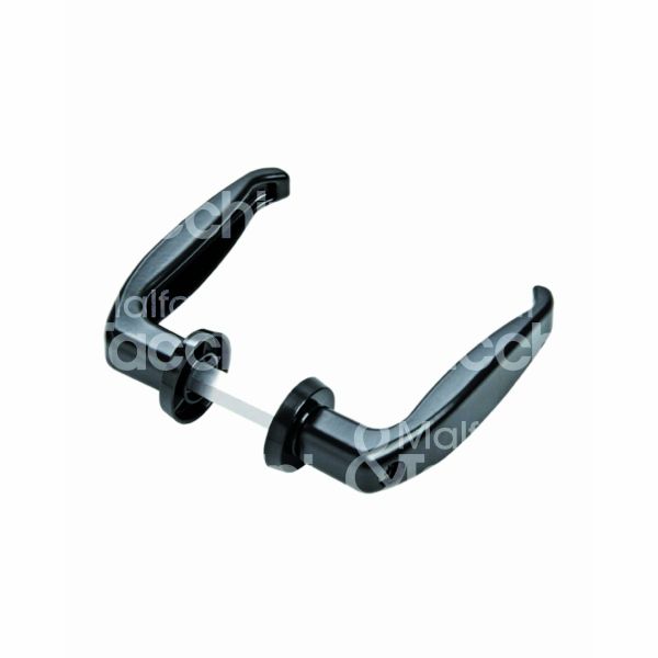 Comunello 21025 maniglia per cancelli art. 210-25 alluminio nero quadro mm q.8 25x35 fissaggio vite in testa