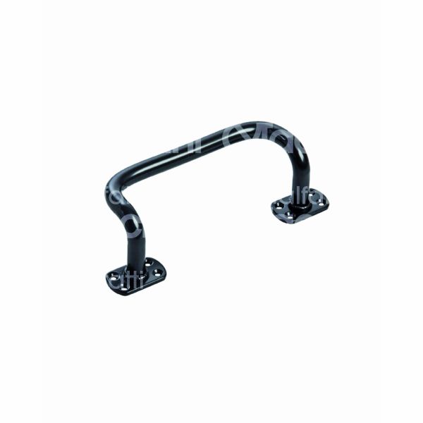 Comunello 67515 maniglione zancato art. 675p ferro nero sezione tonda interasse mm 170 fissaggio con viti