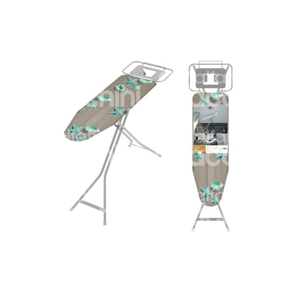 Colombo new scal a122l20w asse da stiro venezia materiale fodera cotone 100% misura cm. 114 x 36 regolazione 6 posizioni fino a 95 cm assortito fodera taglia m