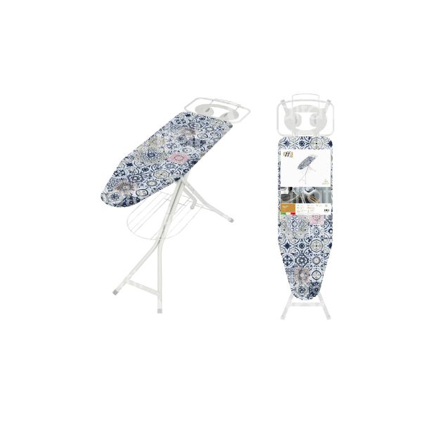 Colombo new scal a135lv1w asse da stiro trento materiale fodera cotone 100% misura cm. 120 x 40 regolazione 6 posizioni fino a 95 cm assortito fodera taglia l