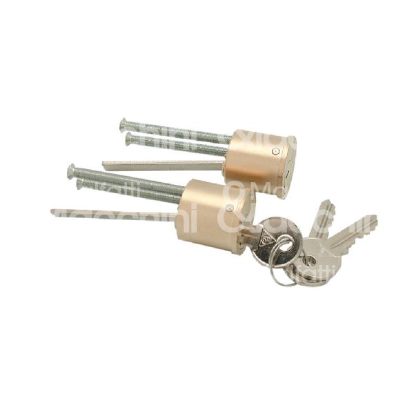 Cortellezzi mp47 cilindro per mp Ø 31 chiave piatta cifratura kd ottone satinato