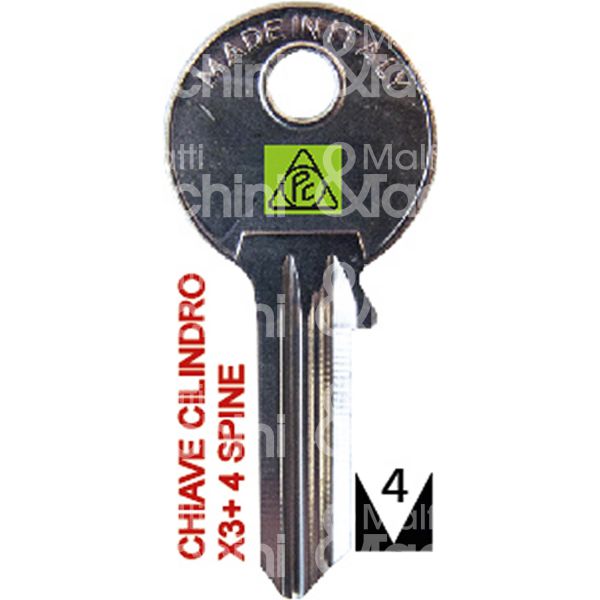 Chiave x3+ 4spine cil.mm.54/58