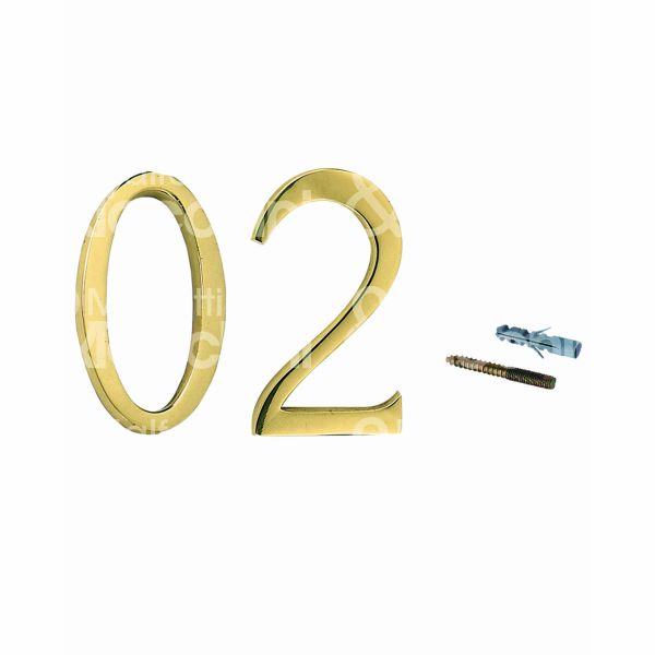 Cottali 909450 numero civico 0 ottone olv h mm 100