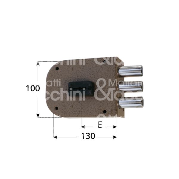Cr 1800dx serratura applicare doppia mappa laterale e 60 dx 3 catenacci int. cat. 28