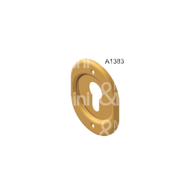 Disec a1383cs mostrina foro sagomato cromo satinato mm 65 x 85