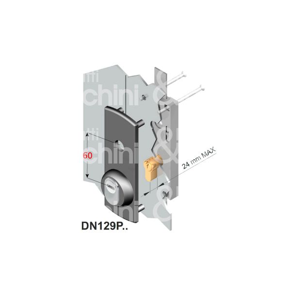Disec dn129pd1an protettore per basculante/serranda interasse fori mm 44 x 144 misura 60 x 170 nero