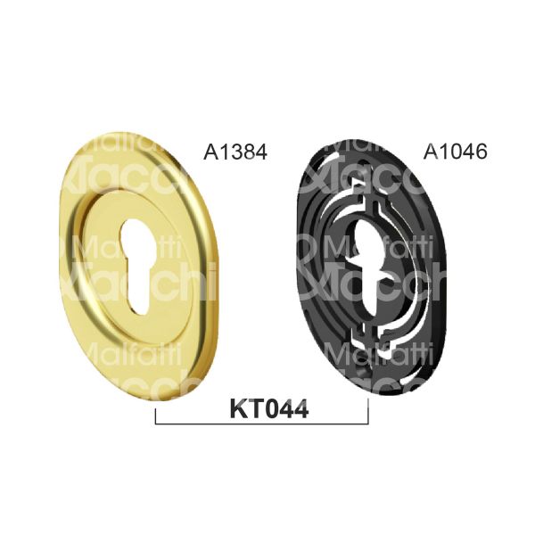 Disec kt044br mostrina foro sagomato alluminio bronzato mm 65 x 85