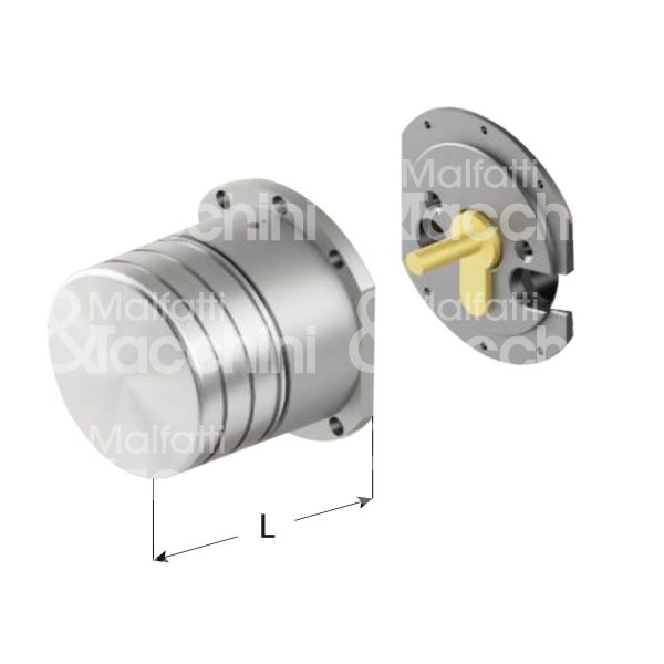 Disec mvaot pomolo elettronico 65 mm Ø 65 ottone