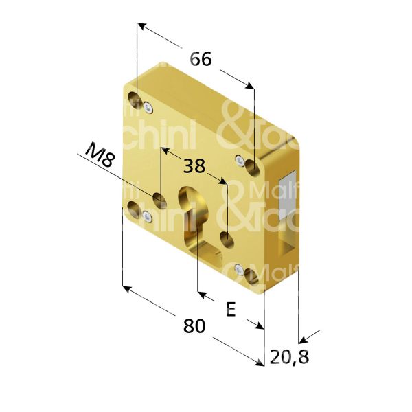 Disec rif01c riferma ricambio e 40 ambidestra