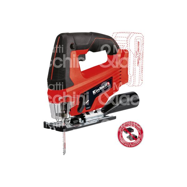 Einhell 4321209 seghetto alternativo tc-js 18 li-solo gamma x-change potenza 18 v senza batteria movimento pendolare peso senza batteria kg 1,63
