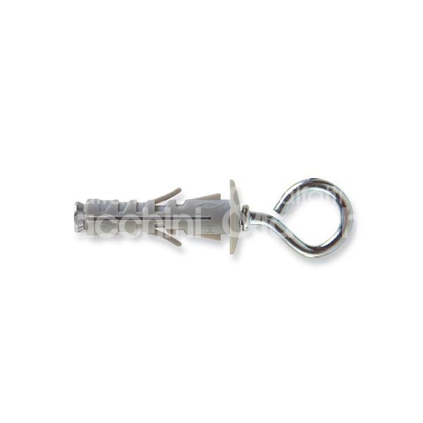Fischer 500343 tassello nylon sb  9/3 impronta occhiolo chiuso Ø foro mm 9 l mm 40 passo m 4