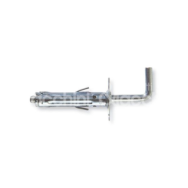 Fischer 500416 tassello metallo fissaggio universale leggero sbs 9/6 impronta gancio lungo Ø foro mm 9 l mm 45 passo m 5 utilizzo 1 calcestruzzo utilizzo 2 mattone pieno