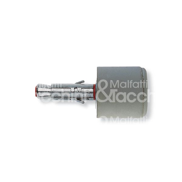 Fischer 500651 paracolpo per porta slm 8 tassello metallo paracolpo in gomma bianco