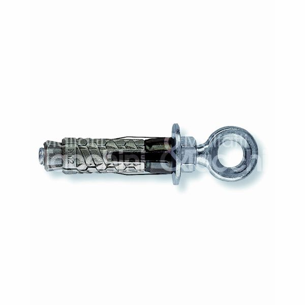 Fischer 500931 tassello ghisa fissaggio pesante gm 6 o impronta occhiolo forgiato Ø foro mm 12 l mm 60 passo m 6 utilizzo 1 calcestruzzo utilizzo 2 mattone pieno