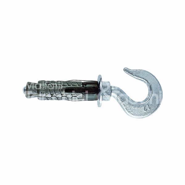 Fischer 500943 tassello ghisa fissaggio pesante gm 10 g impronta gancio forgiato Ø foro mm 18 l mm 80 passo m 10 utilizzo 1 calcestruzzo utilizzo 2 mattone pieno