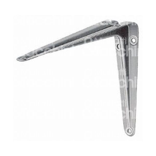 Fischer 501603 coppia reggimensola nervata art. 501603 acciaio grigio l mm 125 h mm 150