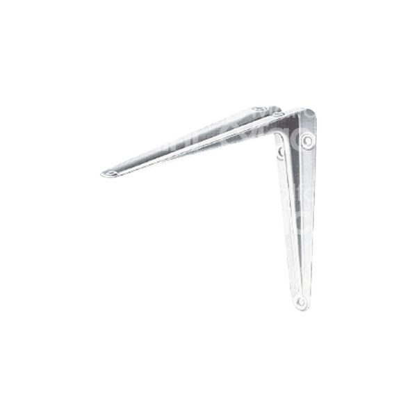 Fischer 509672 coppia reggimensola nervata art. 509672 acciaio bianco l mm 100 h mm 125