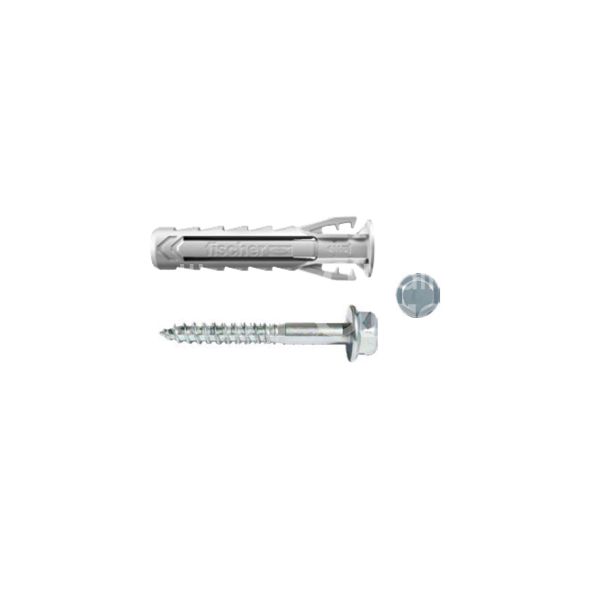 Fischer 567624 tassello nylon con vite sx plus bm Ø foro mm 8 l mm 40