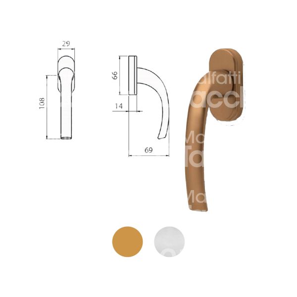 Ghidini 7743855731 martellina dk brixia alluminio argento quadro mm 7x33 gioco 4 scatti l mm 29 h mm 66