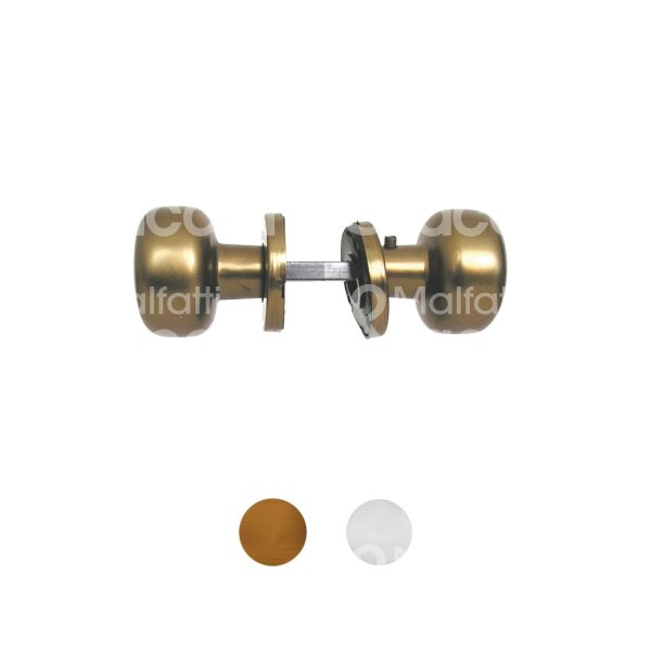 Ghidini 77486771000 pomolo accoppiato universal alluminio bronzato Ø mm 70 quadro mm 8x70 Ø rosetta mm 51