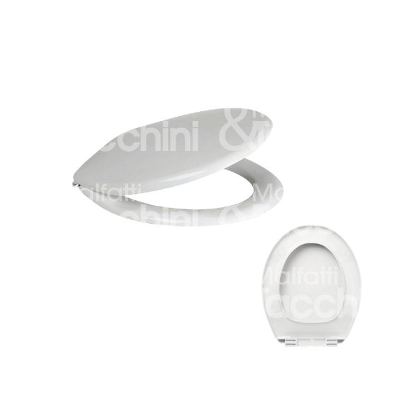 Go plast arstyle000 asse per wc art. arstyle000 plastica colore bianco fissaggio mm 130 misura mm 370 x 450
